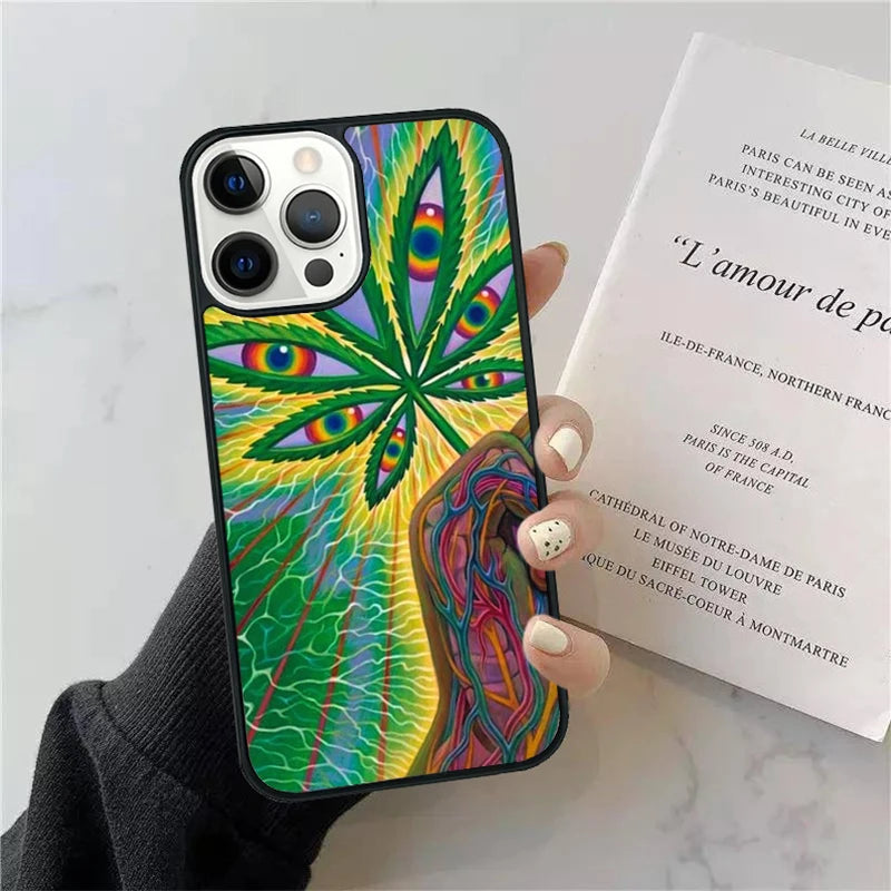 Leaf Weed 420 Smoking Phone Case Cover