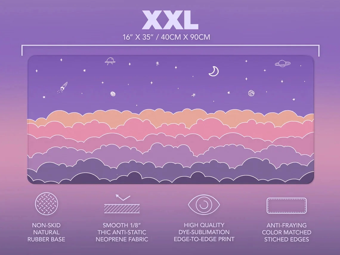 BlushDesk XXL Kawaii Gaming Mat