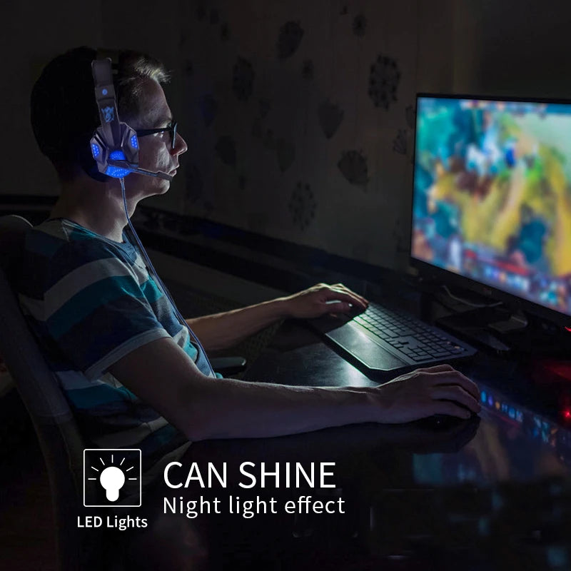 SonicWave LED Gaming Headset