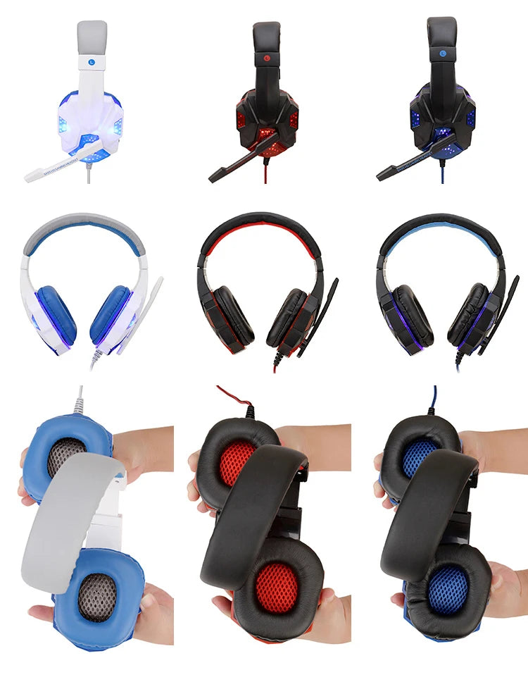 SonicWave LED Gaming Headset