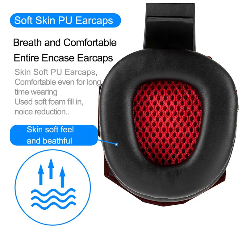 SonicWave LED Gaming Headset