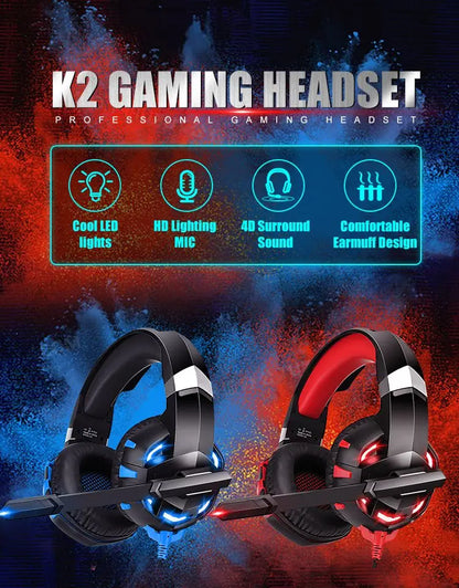 SonicWave LED Gaming Headset