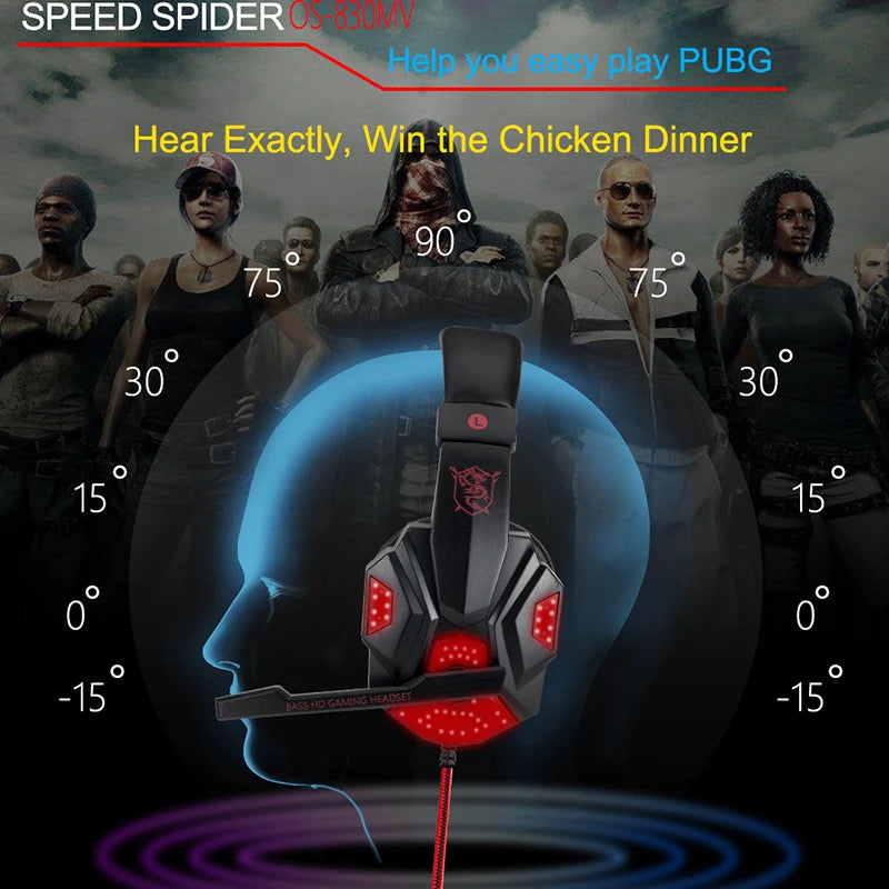 SonicWave LED Gaming Headset
