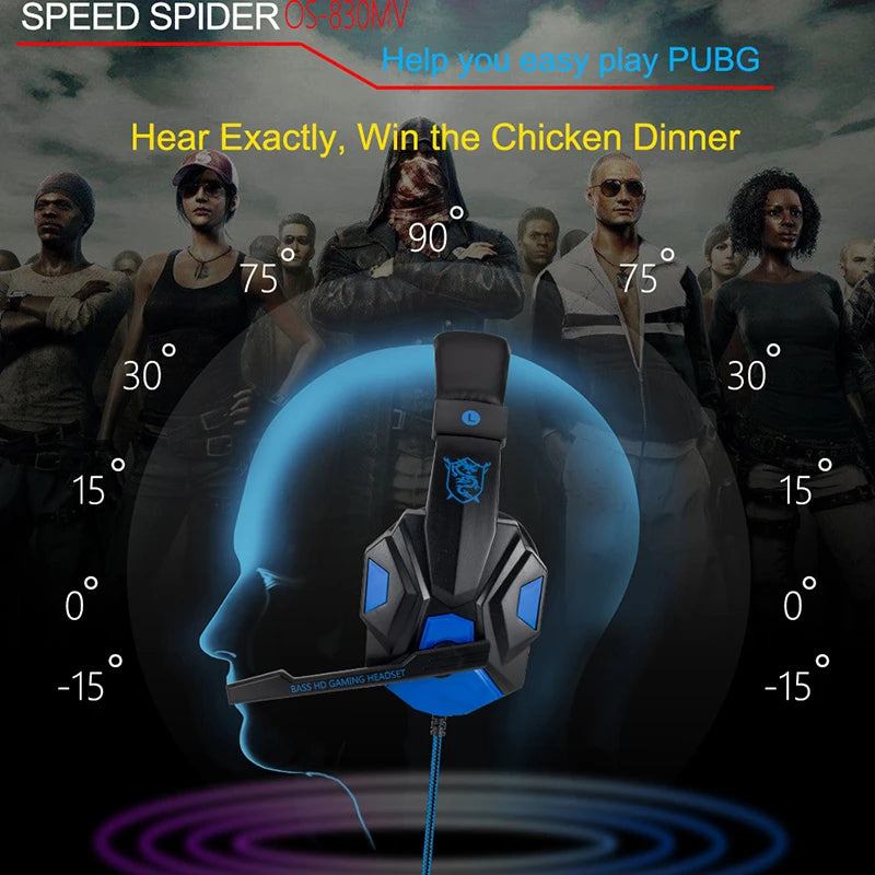 SonicWave LED Gaming Headset
