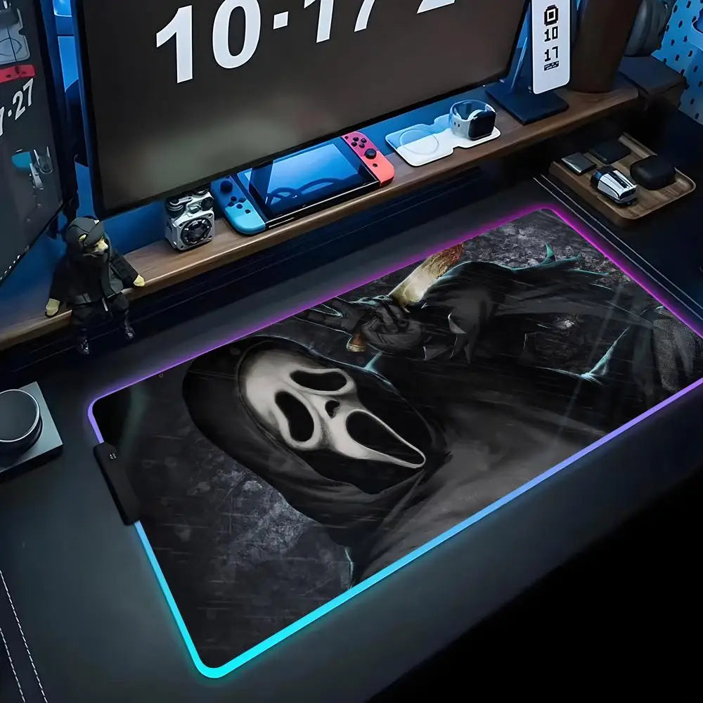 Ghost Face RGB Gaming Desk Mat