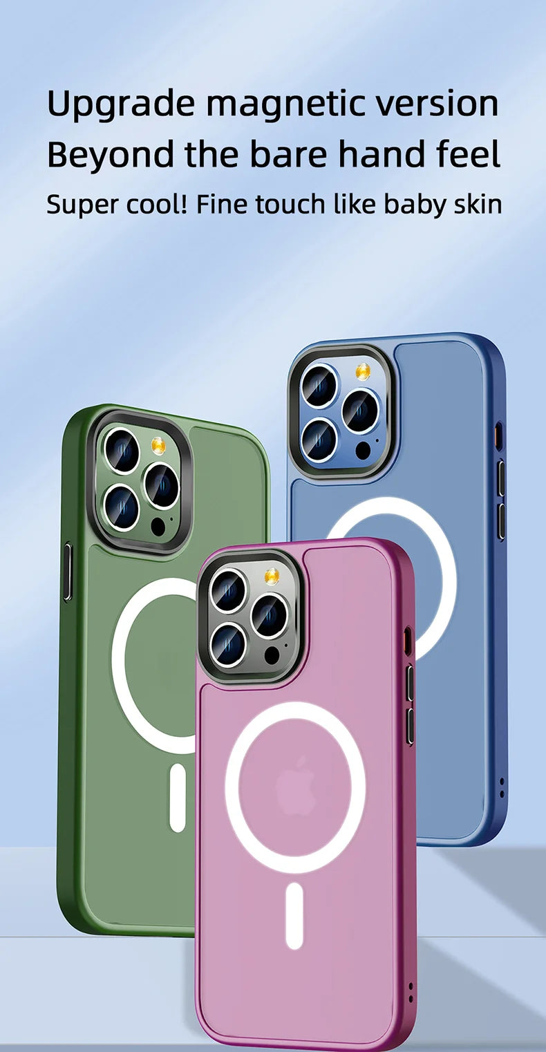 Matte Magsafe iPhone Case for Magnetic Charging