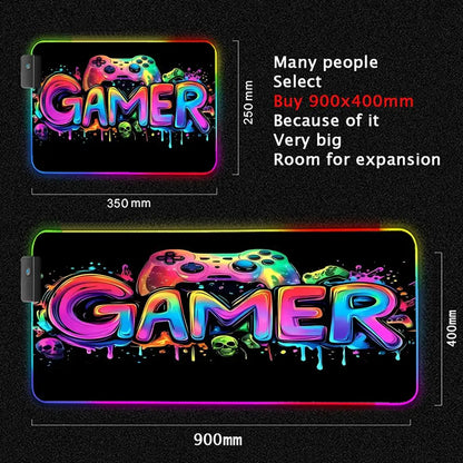 GamePad XXL RGB Desk Mat