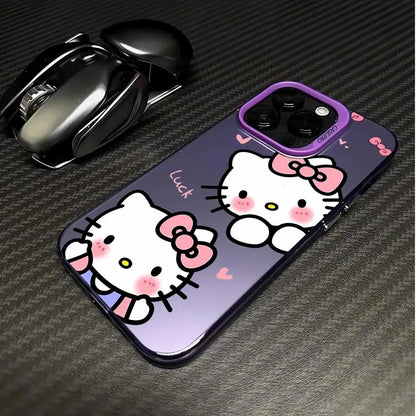 Matte Black Hello Kitty Phone Case