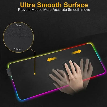 GeoLux XXL RGB Gaming Desk Mat