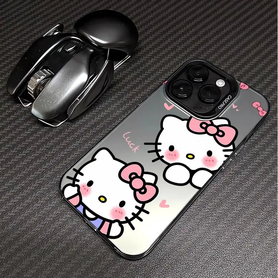 Matte Black Hello Kitty Phone Case