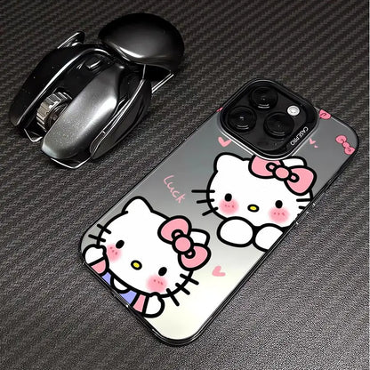 Matte Black Hello Kitty Phone Case