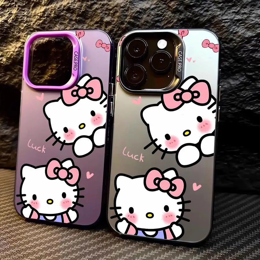 Matte Black Hello Kitty Phone Case