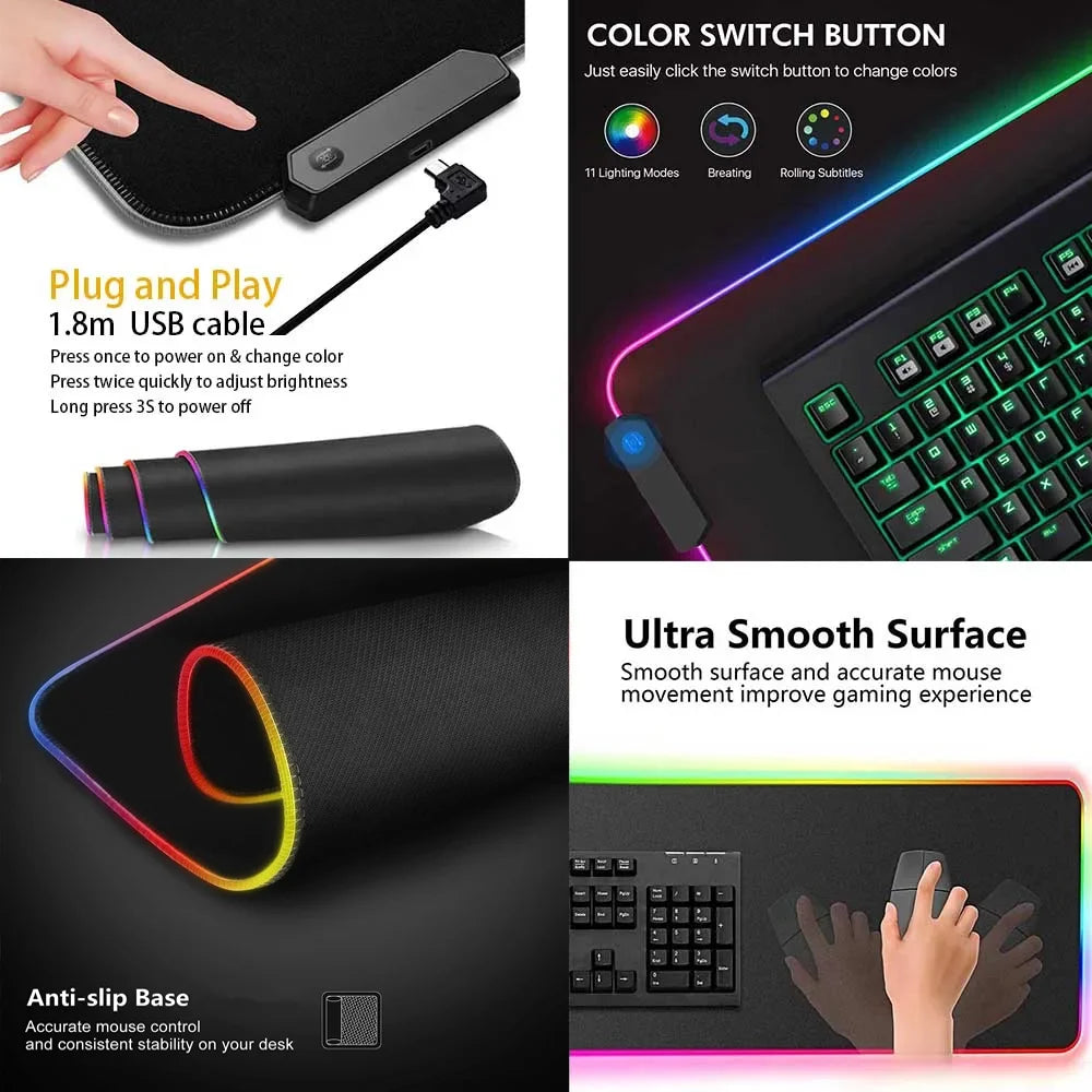 SolarSystem XXL RGB Gaming Desk Mat