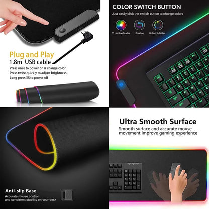 SolarSystem XXL RGB Gaming Desk Mat