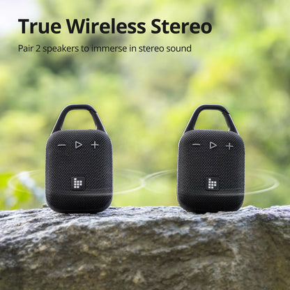 Portable Waterproof Bluetooth Speaker with Hook 20H of Playtime