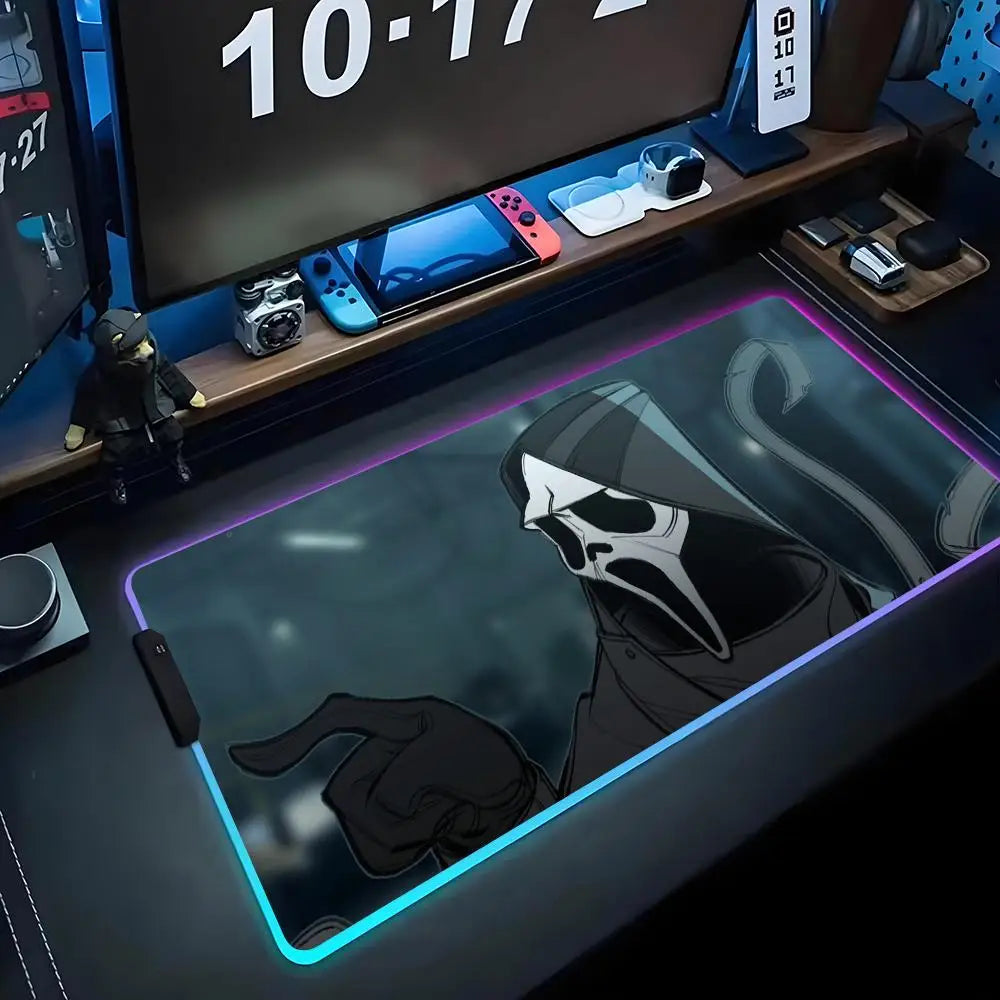 Ghost Face RGB Gaming Desk Mat