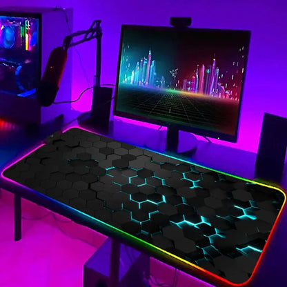 GeoLux XXL RGB Gaming Desk Mat
