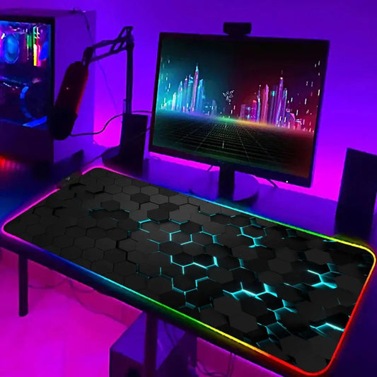 GeoLux XXL RGB Gaming Desk Mat