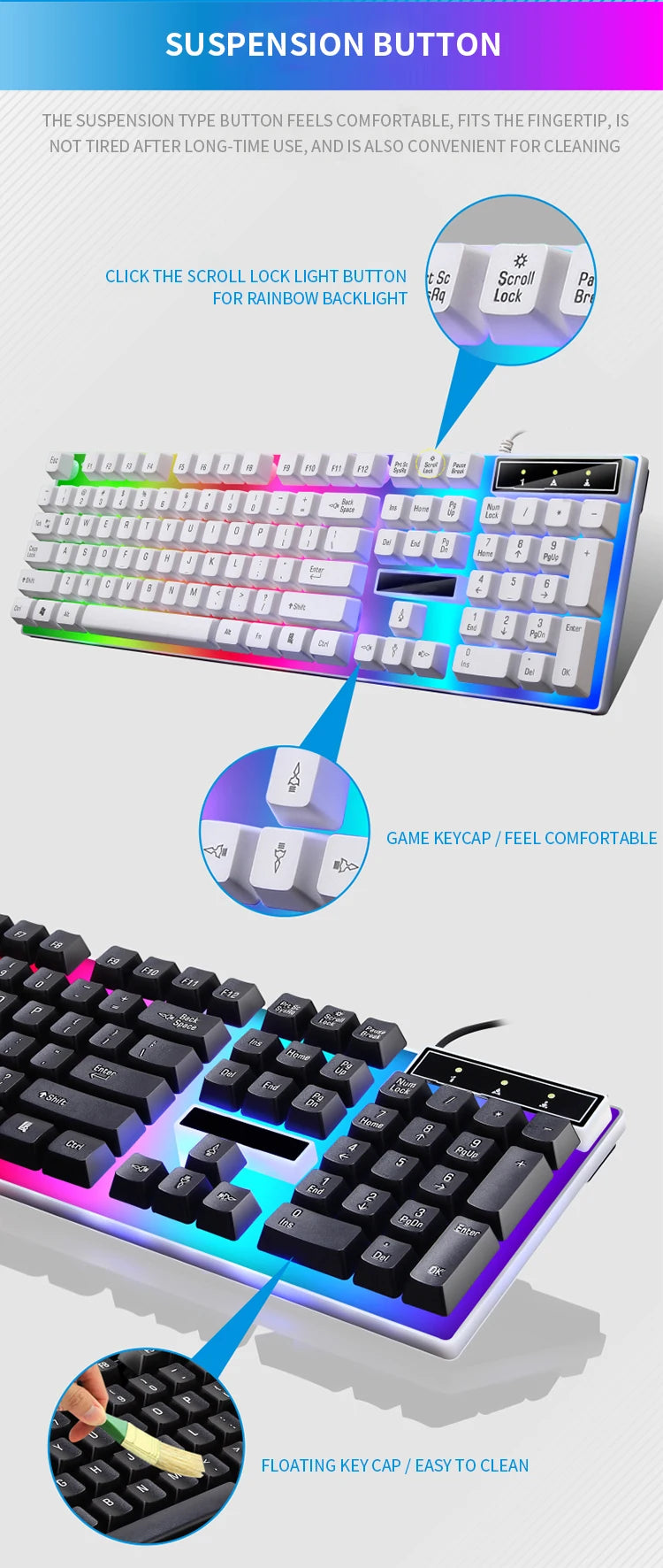 GameSync RGB Keyboard & Mouse Combo