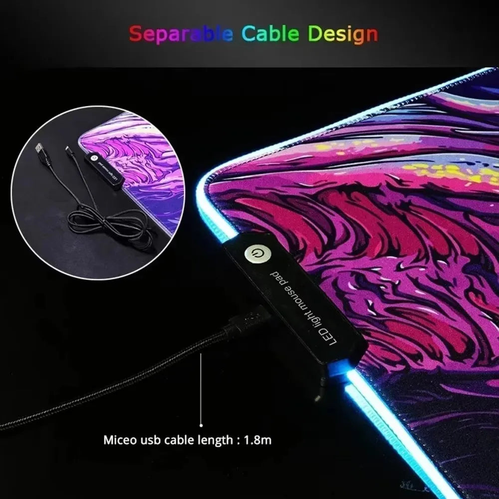 KittyGlow RGB Gaming Desk Mat