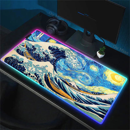 WaveArt RGB Gaming Desk Mat