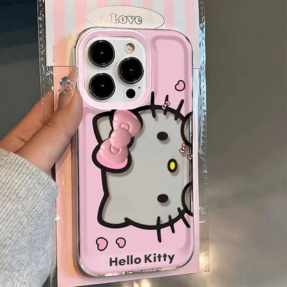 Hello Kitty Pink Face Bow Strap Phone Case