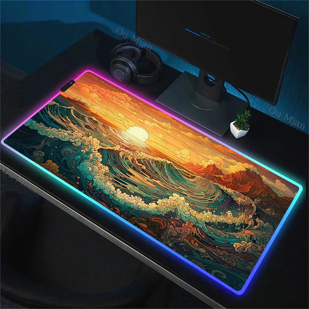 WaveArt RGB Gaming Desk Mat