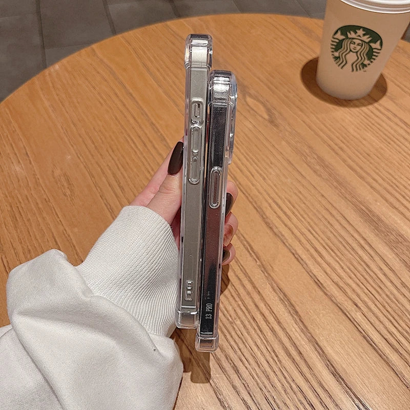 Transparent Magnetic Shockproof iPhone case with Wireless Charging