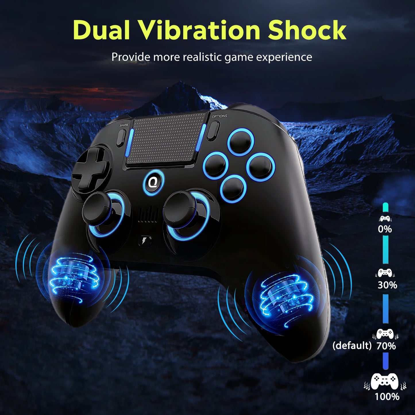 Wireless Gaming Controller for PS5 PS4 PS3 IOS Android PC