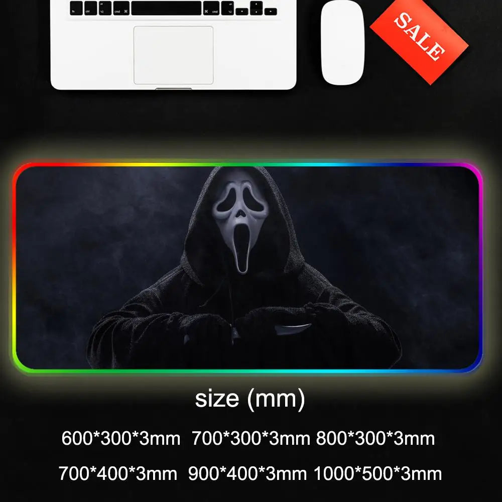Ghost Face RGB Gaming Desk Mat
