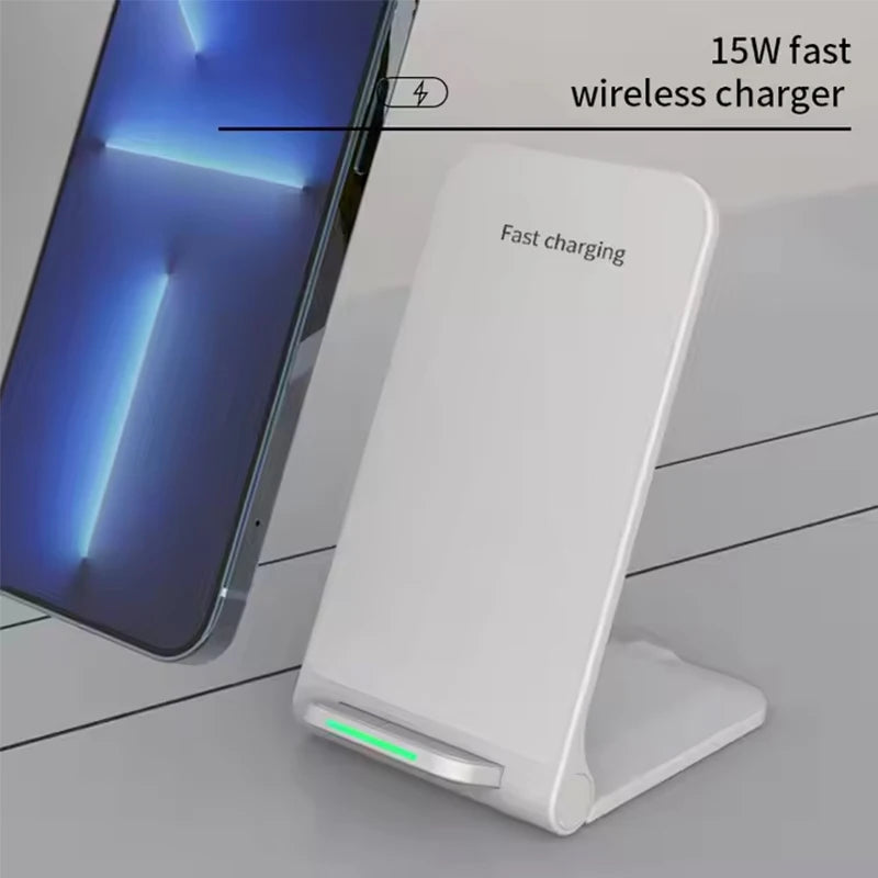 30W Foldable Wireless Charger Stand Pad For iPhone 15 14 13 12 11 X XS Samsung S22 S20 S10 Xiaomi Fast Charging Station
