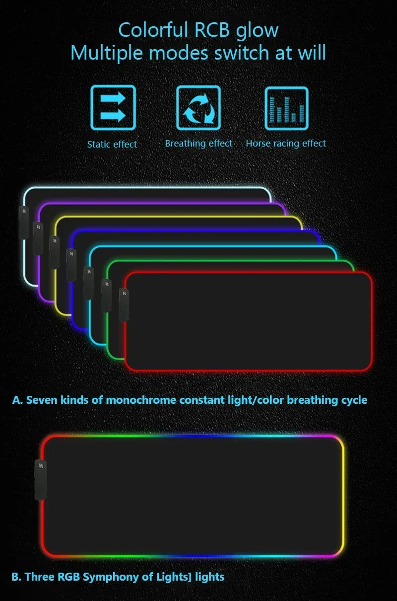 PixelPlay RGB Anime Desk Mat