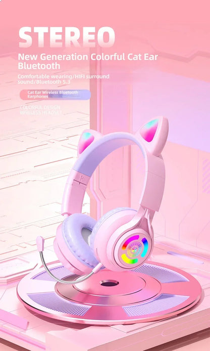 NekoSound RGB Cat Ear Gaming Headset