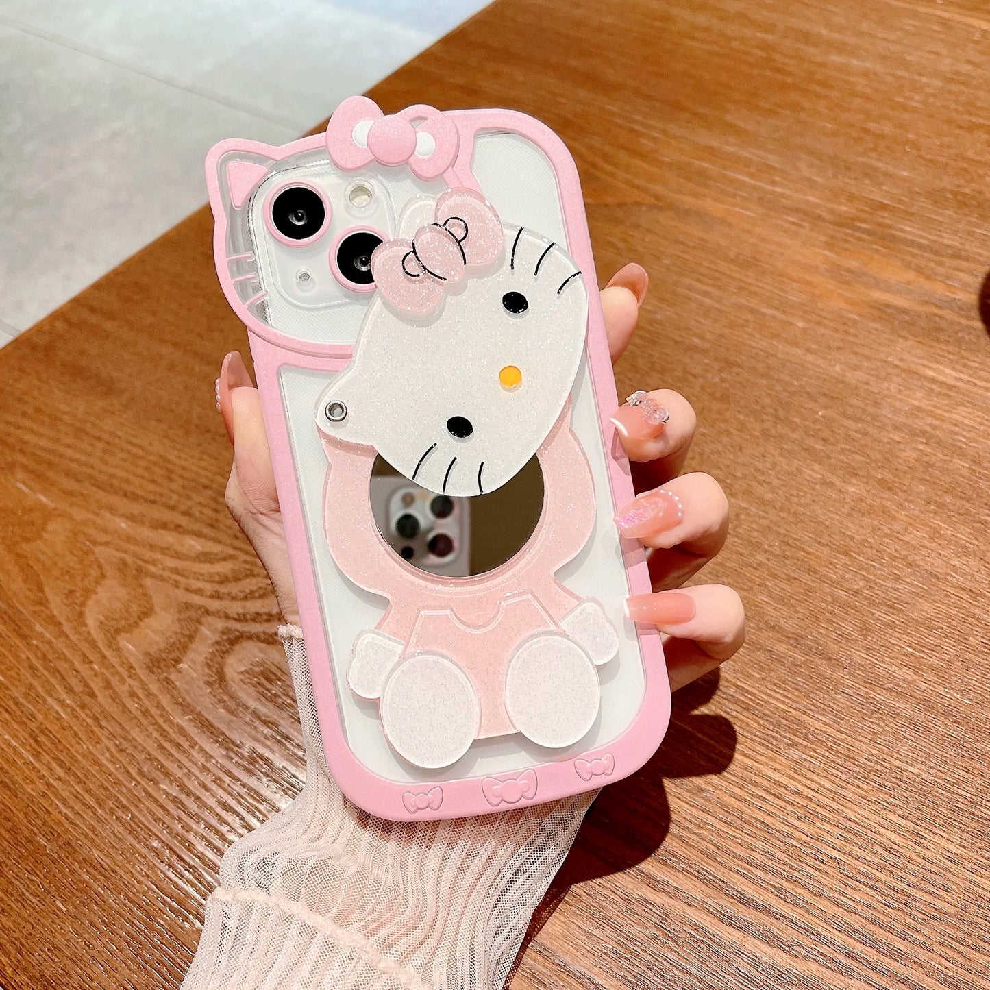 Sanrio Hello Kitty Phone Case with Mirror For iPhone
