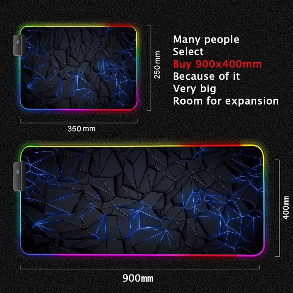 GeoLux XXL RGB Gaming Desk Mat