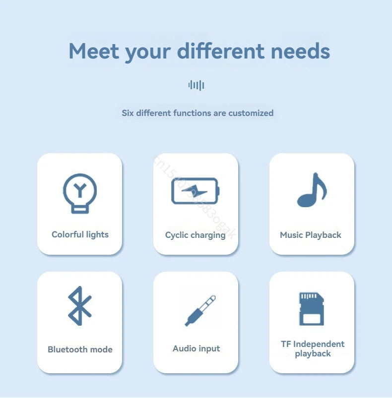 Colorful Jellyfish Lamp Bluetooth Speaker HiFi Stereo Speaker with Lights for Home Office