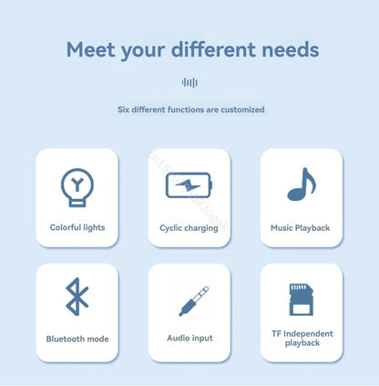 Colorful Jellyfish Lamp Bluetooth Speaker HiFi Stereo Speaker with Lights for Home Office