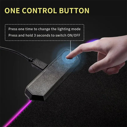 GeoLux XXL RGB Gaming Desk Mat