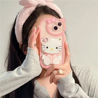 Sanrio Hello Kitty Phone Case with Mirror For iPhone