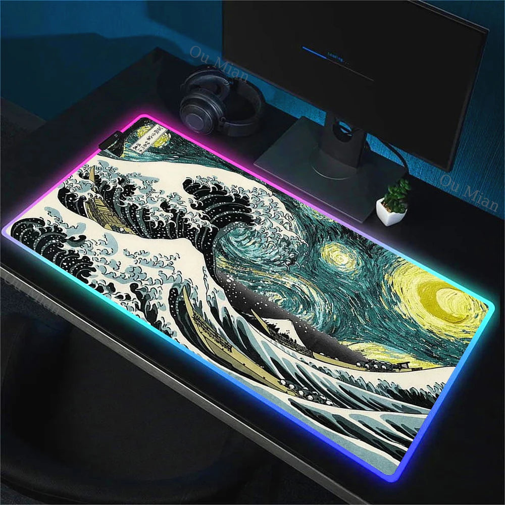 WaveArt RGB Gaming Desk Mat