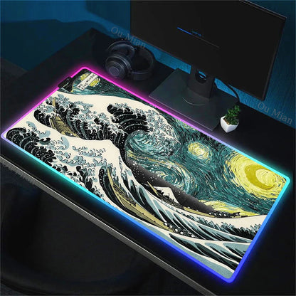 WaveArt RGB Gaming Desk Mat