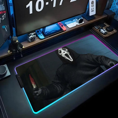 Ghost Face RGB Gaming Desk Mat