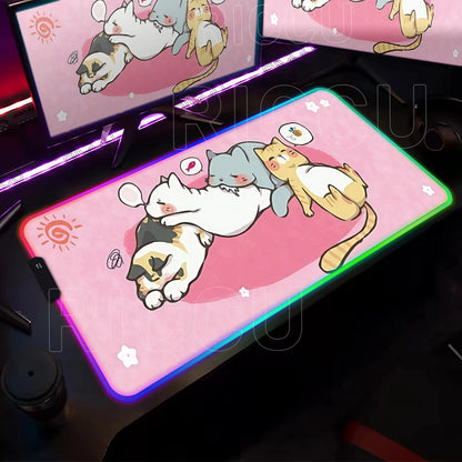 KittyGlow RGB Gaming Desk Mat