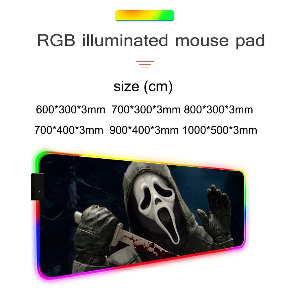 Ghost Face RGB Gaming Desk Mat