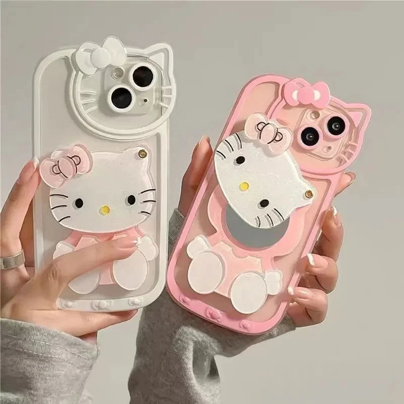 Sanrio Hello Kitty Phone Case with Mirror For iPhone