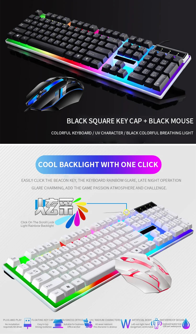 GameSync RGB Keyboard & Mouse Combo