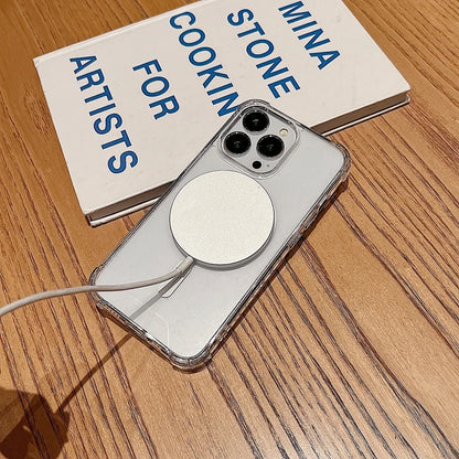 Transparent Magnetic Shockproof iPhone case with Wireless Charging