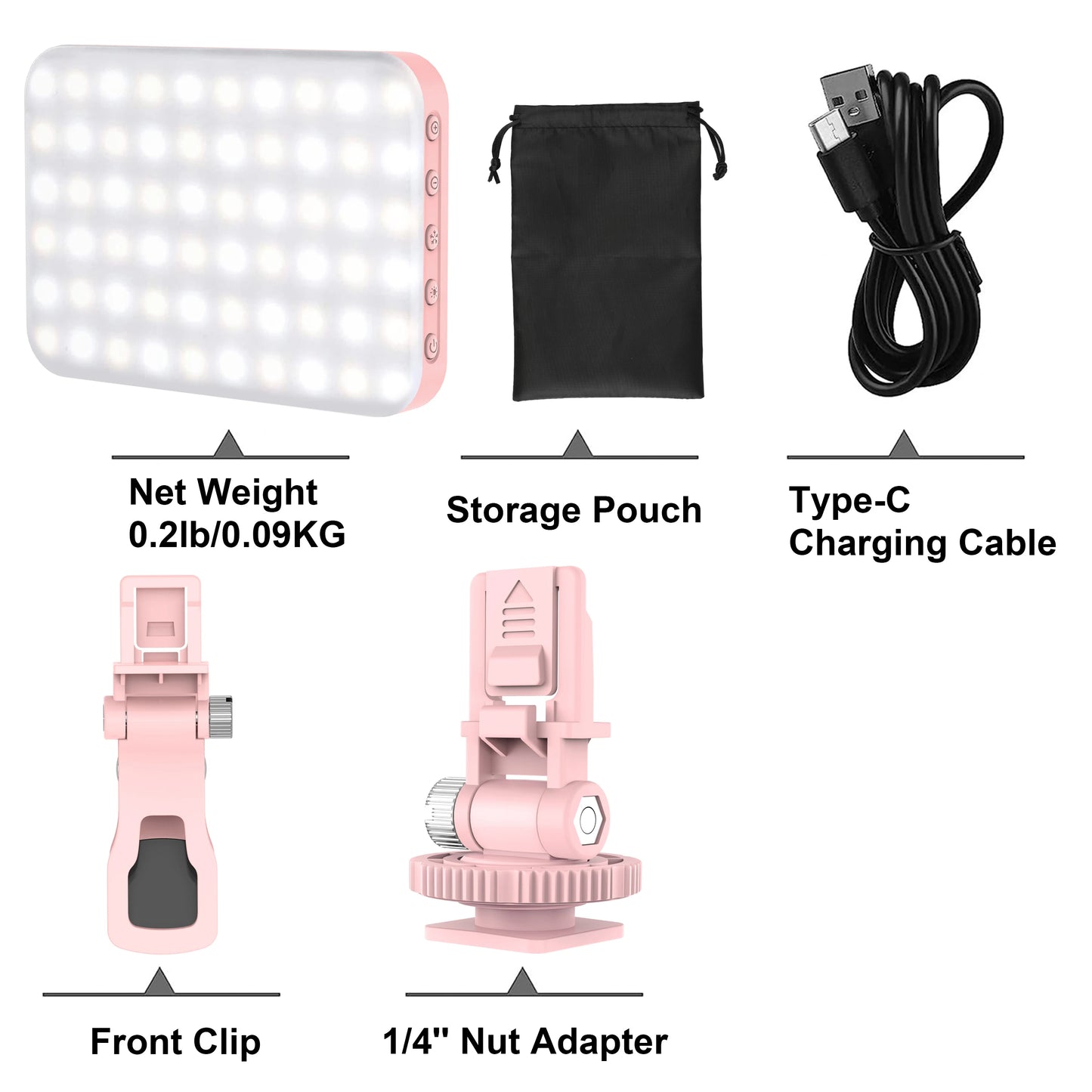 Selfie Light - 60 High-quality LED Beads Portable on Light for Phone/Tablet/Laptop