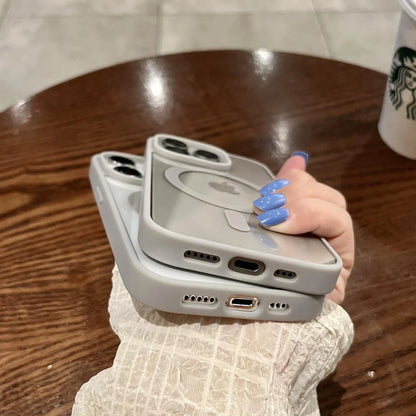 Transparent Magnetic Shockproof iPhone case with Wireless Charging