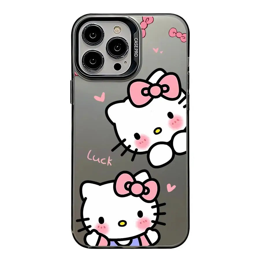 Matte Black Hello Kitty Phone Case